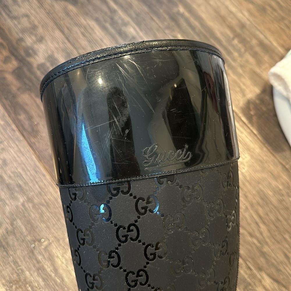 Gucci Wellington tall black rain boots - Picture 4 of 15